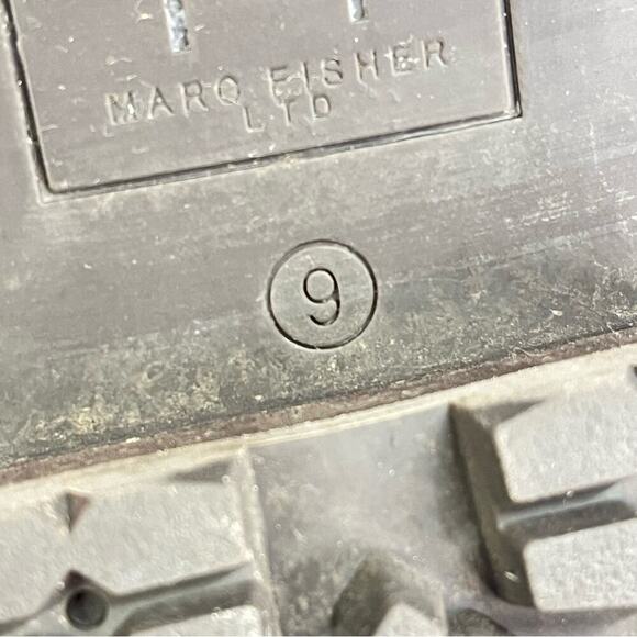 Marc Fisher 9 mlizzie Lizzie Shearling Winter Boots Women brown leather lug - Picture 11 of 11